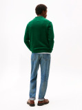 Green Polo Collar Jumper with Cashmere  Men