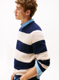 Multi Pure Lambswool Crew Neck Jumper  Men