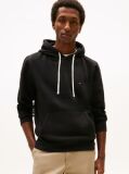 Μαύρο Hoody Από Fleece Με Κορδόνι  Άνδρες