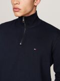 Blue Quarter-Zip Fleece Sweatshirt  Men