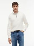 Beige Quarter-Zip Fleece Sweatshirt  Men
