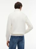 Beige Quarter-Zip Fleece Sweatshirt  Men