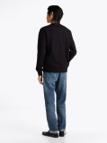 Black Terry Crew Neck Sweatshirt  Men
