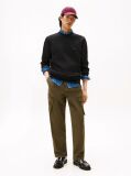 Black Terry Crew Neck Sweatshirt  Men