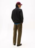 Black Terry Crew Neck Sweatshirt  Men