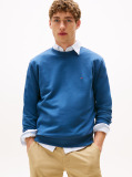 Blue Terry Crew Neck Sweatshirt  Men