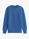 Blue Terry Crew Neck Sweatshirt  Men