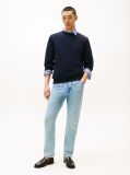 Blue Terry Crew Neck Sweatshirt  Men