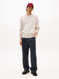Beige Terry Crew Neck Sweatshirt  Men