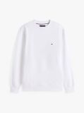 White Terry Crew Neck Sweatshirt  Men