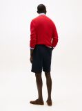 Blue Flag Embroidery Sweat Bermuda Shorts  Men