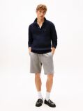 Grey Flag Embroidery Sweat Bermuda Shorts  Men