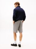 Grey Flag Embroidery Sweat Bermuda Shorts  Men