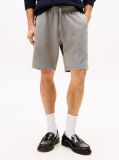 Grey Flag Embroidery Sweat Bermuda Shorts  Men