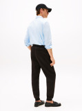 Black Intechno Knit Cuffed Leg Joggers  Men