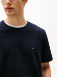Blue Flag Embroidery Crew Neck T-Shirt  Men
