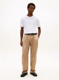 White Flag Embroidery Crew Neck T-Shirt  Men