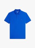 Blue Moisture Wicking Pique Regular Polo Shirt  Men