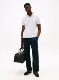 White Moisture Wicking Pique Regular Polo Shirt  Men
