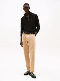 Black Half-Zip Mock Turtleneck Jumper  Men