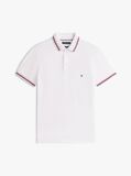 White Tiped Slim Fit Polo Shirt  Men