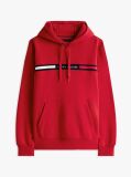 Red Logo Drawstring Hoody  Men