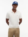 Beige Regular Fit Knit Polo Shirt  Men