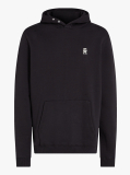 Black Contrast TH Monogram Embroidery Hoody  Men