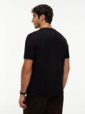 Μαύρο Interlock Πλεκτό T-Shirt  Άνδρες