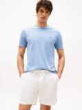 Μπλε Interlock Πλεκτό T-Shirt  Άνδρες