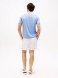 Μπλε Interlock Πλεκτό T-Shirt  Άνδρες