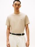Μπεζ Interlock Πλεκτό T-Shirt  Άνδρες