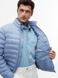 Blue Packable Recycled Jacket  Men
