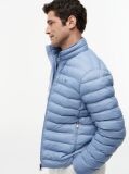 Blue Packable Recycled Jacket  Men