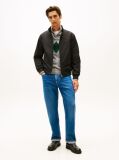 Black Relaxed Harrington Jacket  Men