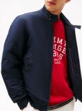 Blue Relaxed Harrington Jacket  Men