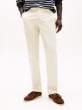 White Denton Stretch Cotton Straight Chinos  Men