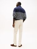 White Denton Stretch Cotton Straight Chinos  Men