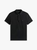 Black Regular Fit Concealed Placket Polo Shirt  Men