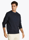 Blue Logo Embroidery Sweatshirt  Men
