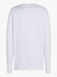White Logo Embroidery Sweatshirt  Men