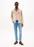 Beige Smart Casual Performance Shirt Jacket  Men
