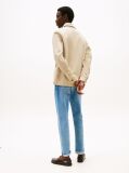 Beige Smart Casual Performance Shirt Jacket  Men