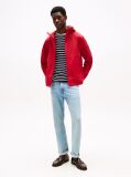 Red Logo Patch Hooded Jacket  Men
