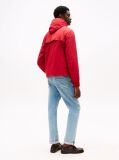Red Logo Patch Hooded Jacket  Men