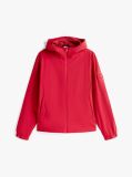 Red Logo Patch Hooded Jacket  Men
