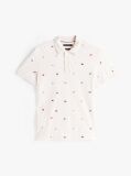 Άσπρο Μπλούζα Πόλο Σε Κανονική Γραμμή  Άνδρες