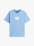 Μπλε Ριγέ T-Shirt Με Σημαία  Άνδρες