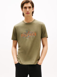 Πράσινο T-Shirt Με Τροπικό Σχέδιο  Άνδρες