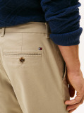 Khaki Bleecker Micro Print Slim Fit Chinos  Men